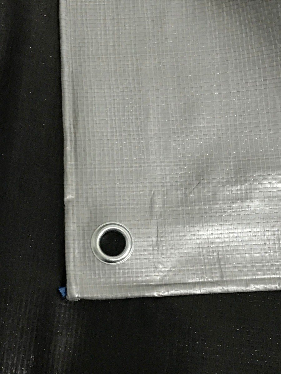Lona Blackout Cinza Preta 300 Micras Impermeável 8x7,5 - 5