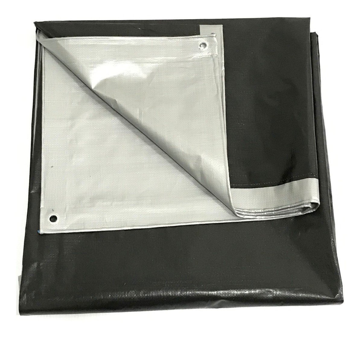 Lona Blackout Cinza Preta 300 Micras Impermeável 8x7,5 - 1