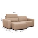 Ver imagem 3 de Sofá Essence Retrátil 3 Lugares 200cm CabeCasa MadeiraOriginals