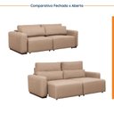 Ver imagem 7 de Sofá Essence Retrátil 3 Lugares 200cm CabeCasa MadeiraOriginals