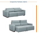 Ver imagem 7 de Sofá Essence Retrátil 3 Lugares 200cm CabeCasa MadeiraOriginals