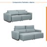 Sofá Essence Retrátil 3 Lugares 200cm CabeCasa MadeiraOriginals - 7
