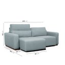 Ver imagem 3 de Sofá Essence Retrátil 3 Lugares 200cm CabeCasa MadeiraOriginals