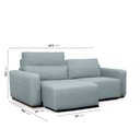 Ver imagem 3 de Sofá Essence Retrátil 3 Lugares 200cm CabeCasa MadeiraOriginals