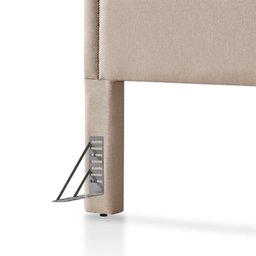 Cabeceira Cama Box King 1,93m Estofada Aruba Linho Bege - 5