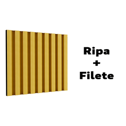Filete Ouro Santa Luzia Multilinha 2,80mx23,5mmx8mm (02pç):ouro - 4