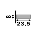 Ver imagem 2 de Filete Ouro Santa Luzia Multilinha 2,80mx23,5mmx8mm (02pç):ouro