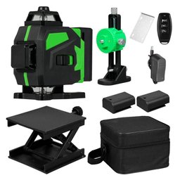 Nível Laser 3d 12 Linhas Verde Autonivelante 2 Baterias Recarregável - 1