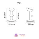 Ver imagem 4 de Banco Tramontina Pepe Marsala em Polipropileno com Apoio para Pés em Aço Inox Tramontina