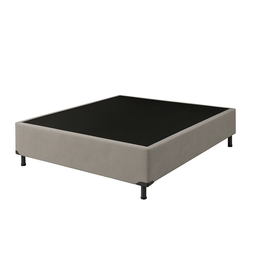 Base Cama Box Casal com Cabeceira Cinza 138x188cm - 2