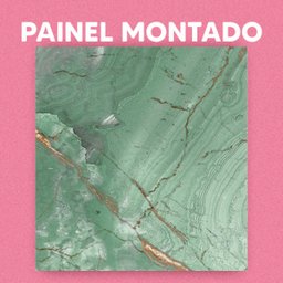 Papel de Parede Painel 3D Mármore Carrara Verde 2M Claro Revestimento Auto Colante Marmorizado - 3