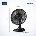 Ver imagem 2 de Ventilador de Mesa 40cm Super Power 140W 220V Vsp-40-B Mondial