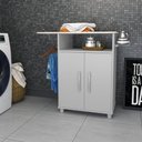 Ver imagem 2 de Balcão Tábua de Passar 2 Portas Nova Mobile Branco