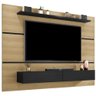 Painel Home Zanzini Arezzo Norton para TV de 60 polegadas 2 portas 1.80 metros – Freijo Preto Fosco - 1