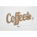 Ver imagem 5 de Placa Decorativa Cantinho do Café Letreiro 3d Mdf Parede Cozinha + Fita Dupla Face - Enfeite Xícara