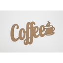 Ver imagem 1 de Placa Decorativa Cantinho do Café Letreiro 3d Mdf Parede Cozinha + Fita Dupla Face - Enfeite Xícara