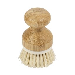 Escova de Bambu Oikos Redonda Off-white para Limpeza - 1