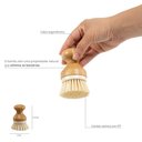 Ver imagem 5 de Escova de Bambu Oikos Redonda Off-white para Limpeza