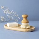 Ver imagem 2 de Escova de Bambu Oikos Redonda Off-white para Limpeza