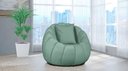 Ver imagem 2 de Kit Poltrona c/ Puff + Almofada Concha Veludo Acqua
