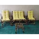 Ver mais imagens de Cadeiras De Bambu Poltronas Jardim Varanda Sacada Almofada