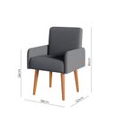 Ver imagem 3 de Poltrona Rebeca Decoração Consultório Recepção Sala de Estar