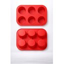 Ver imagem 1 de Forma Silicone 6 Cavidades Cupcake Muffin Bolo Fácil Desenformar Cozinha