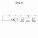 Ver imagem 2 de Misturador de Parede para Lavatorio Fani Horus Cobre Fosco 1878 Rv450