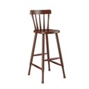 Ver imagem 1 de Banqueta Bar Alta Castanho Acetinado Madeira Maciça Piratini