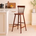 Ver imagem 2 de Banqueta Bar Alta Castanho Acetinado Madeira Maciça Piratini