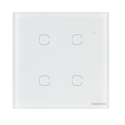 Interruptor Touch Smart Wi-fi Intelbras Ews 1004 Branco - 1