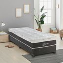 Ver imagem 4 de Cama Box Solteirão 108x198x72cm Molas Ensacadas Pegasus Montreal Cinza/Cinza, Branco