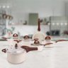 Conjunto de Panelas de Indução e Panela de Pressão CeramicLife Vanilla 6 Peças - Brinox - 7