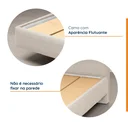 Ver imagem 5 de Cama King Boreal Flutuante CabeCasa MadeiraOriginals Bege