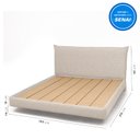 Ver imagem 3 de Cama King Boreal Flutuante CabeCasa MadeiraOriginals Bege