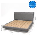 Ver imagem 3 de Cama King Boreal Flutuante CabeCasa MadeiraOriginals Cinza