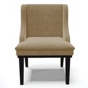 Ver imagem 3 de Kit 8 Cadeiras Estofadas Para Sala De Jantar Base Fixa De Madeira Preto Lia Suede Marrom Rt - Ibiza