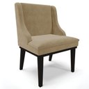 Ver imagem 2 de Kit 8 Cadeiras Estofadas Para Sala De Jantar Base Fixa De Madeira Preto Lia Suede Marrom Rt - Ibiza