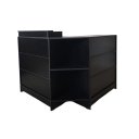 Ver imagem 1 de Balcão Caixa + Recepção 100% Mdf Preto - Suprema Móveis