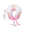 Ver imagem 4 de Almofada Amamentação Estampada Bebê Menina com Enchimento e Zíper - Ursinha Romântica