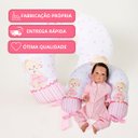Ver imagem 5 de Almofada Amamentação Estampada Bebê Menina com Enchimento e Zíper - Ursinha Romântica