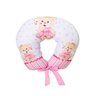Almofada Amamentação Estampada Bebê Menina com Enchimento e Zíper - Ursinha Romântica - 1