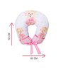 Almofada Amamentação Estampada Bebê Menina com Enchimento e Zíper - Ursinha Romântica - 4