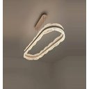 Ver imagem 2 de Pendente Moderno Led 3em1 Desing Orgânico Dourado Champanhe