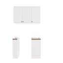 Ver imagem 4 de Lavanderia Modulada Kappesberg Celeste 3 Peças Branco 120cm