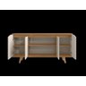 Buffet 4 Portas C/ Nichos Grace Off White/cedro - 3