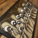 Ver imagem 4 de Quadro Santa Ceia em camadas Woodhead Marrom e tons pastéis 34,5x66 cm
