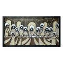 Ver imagem 1 de Quadro Santa Ceia em camadas Woodhead Marrom e tons pastéis 34,5x66 cm