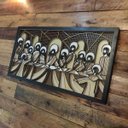 Ver imagem 7 de Quadro Santa Ceia em camadas Woodhead Marrom e tons pastéis 34,5x66 cm