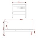 Ver imagem 5 de Cama Solteiro CM8006 Nogal Branco Tecno Mobili